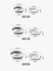 1个便携式折叠足浴盆，塑料足浴盆，可折叠足部理疗盆，节省空间的收纳容器，可折叠硅胶盆，可折叠洗脚盆，泡脚桶，家用旅行洗脚盆，可折叠按摩足浴盆，足部护理工具，居家必备，返校季好物