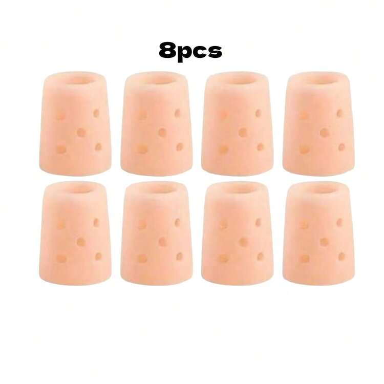 2/4/6/10/20pcs Breathable Perforated Toe Sleeves, Silicone Toe Caps, New Material, Anti-Callus (For Small Toes), Silicone Toe Sleeves (For Overlapping Big Toes), Protective Covers, Toe Separator, Gift For Parents, Protective Covers, Suitable For Running, Hiking, Skating, Dancing - Soft & Elastic, Hand Washable, Toe Sleeve Design Foot Care - Multicolor - View 15