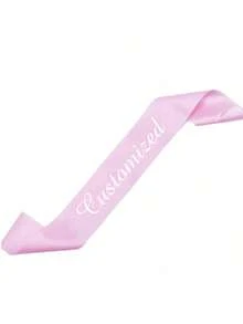 1Pc Custom Text Satin Ribbon, Personalized Quote Sash, Customized Birthday And Graduation Sash, Bachelorette Sash For School And University Students, Gift For Her - Multicolor - View 10