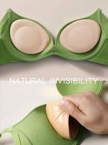 1/2 Pair Of Invisible Bra Pads, Thickened And Enlarged Seamless Bra Pads, Self-Adhesive Invisible Bra Extra Thick Sponge Pads - màu sắc - Xem 1