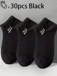 100pcs/80pcs/50pcs/30pcs/20pcs/10pcs/8pcs/4pcs Comfortable, Moisture-Wicking, Antibacterial, Breathable Knit Liner Socks - Mother's Day Gift, Unisex, Long Socks, Sweat-Absorbing, Odor-Resistant, Elastic & Soft, Fashionable Solid Colors, Suitable For Spring, Summer, Autumn, Winter, Casual, Daily Wear, Yoga/Sports - Multicolor - View 46