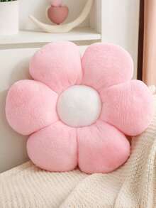 Almohada con flor rosa, cojín con forma de flor de 40 cm de diámetro, cojín con forma de margarita, cojín decorativo con forma de flor lindo para el sofá, cama, adecuado para uso diario, fiestas, decoraciones navideñas.