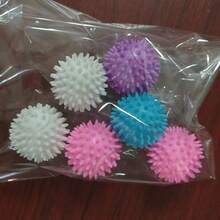 6个可重复使用的洗衣球 - 清洁洗衣球，防止滚筒式烘干机衣物缠绕，衣物柔顺球，防打结清洁球
