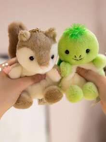 1pc Forest Animal Plush Pendant, Girls Bag Charm, Holiday Small Gift - Multicolor - View 10