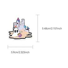 50张可爱鬼贴纸，适用于封口，笔记本，日记本，水瓶，桌面，墙壁，学校用品，教室装饰 - 彩色 - 查看 2