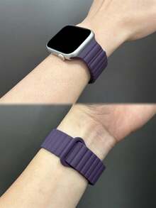 1条男女通用硅胶磁吸表带，兼容 42mm、38mm、40mm、41mm、44mm、45mm、46mm、49mm，时尚智能手表替换表带，适用于Ultra2、Ultra SE2、SE 11、10、9、8、7、6、5、4、3、2、1系列，学生返校季好礼 - 彩色 - 查看 6