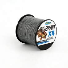 4 Líneas de pesca trenzadas - Rendimiento y potencia de grado profesional para pesca en agua salada o dulce - Línea de pesca trenzada de colores para mayor visibilidad de 6LB a 60LB de prueba para agua salada, diámetro de 0.10MM a 0.4MM. 4 hebras 500M