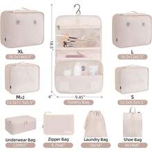 6/8/10 Set Packing Cubes For Travel Luggage Organizer - 10-pink - View 2