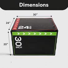 HAADI Soft Plyometric Jump Box For Home Gym Workout CrossFit Training Fitness Equipment Foam Padded Exercise Box For Strength & Cardio Training - A - View 2