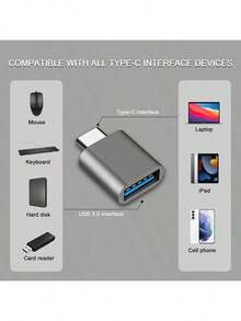 USB C To USB Adapter [5 Packs], Thunderbolt 3 To USB 3.0 OTG Adapter