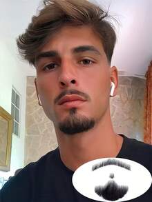 Fake Beard 2 Inch Full Hand Tied Realistic Fake Mustache Brown Jack Sparrow Fake Goatee Costume Beard Fake Facial Hair Lace Beard For Men Halloween Funny Cosplay Costume