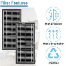 4 قطع من ملحقات فلتر HEPA ل- Dreame L10s Pro Ultra Heat، L10s Ultra Gen 2، X40 Ultra Complete، X40 Master، L40 Ultra، X30 Ultra، Mova P50 Pro Ultra، E30 Ultra مكنسة كهربائية