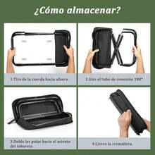 Sillas Plegables Camping para Adultos y Niños,Silla Plegable Portatil para Exterior/Interior,Taburete Ligera,Silla para Acampar de Pesca para Excursión,Picnic,Playa - Negro - Ver 11