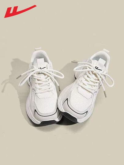 WARRIOR 1 Pair Women's Casual Thick-Soled Mesh Chunky Chunky Sneakers, Lightweight Breathable Outdoor Sports Shoes, 2025 Summer New Fashion