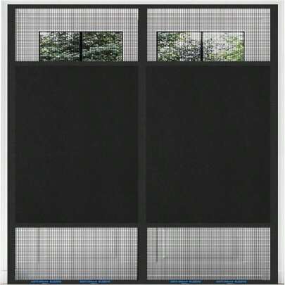 Magnetic Screen Door 36"X82" Blackout – Privacy Protection, Powerful Magnets, Heavy Duty Thicker 265g_㎡ Mesh, Easy Install, Self-Sealing, Pet Tested, Tie Backs, Screen Door Mesh