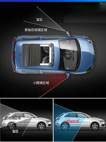 Car Rearview Mirror Stick-On Convex Blind Spot Mirror 360° Adjustable Wide Angle Auxiliary Mirror - Multicolor - View 11