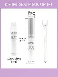 1 件 5ml 防水超强定型假睫毛胶，配方温和，带刷头涂抹器 - 速干持久睫毛胶，打造完美贴合效果睫毛胶，睫毛胶