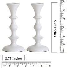 Black Candle Holders Set Of 2 Decorative Centerpiece Table Candlesticks Holders Taper Candles Home Decor Easter Candle Holders Dinner Party Wedding Decorations