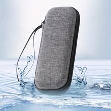 1pc, Shaver Case, Travel Multifunctional Portable Handbag, Universal Retro Style Shaver Storage Box - 灰色 - 查看 9