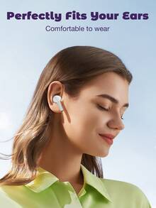 GENAI 无线耳塞，无线耳机 HiFi 立体声耳机，带 ENC 降噪麦克风，长播放时间入耳式耳塞，无线 5.3 运动耳机，适用于 Android IOS