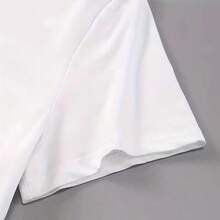 2025 Korean Style Fashion Summer Cotton Blue Seal Cartoon Print Women's T-Shirt Round Neck Cute Y2K Style Oversized Casual Loose Top - 白色 - 查看 8