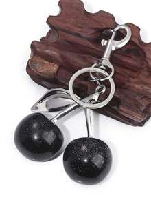 1 pieza Llavero elegante con diseño de cereza, accesorio de moda como regalo para mujeres en el Día de San Valentín, accesorios escolares y de coche, lindo estilo gótico y Y2K - Multicolor - Ver 3