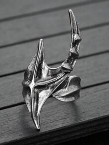 1PC Personalized Asymmetrical Hyperbole Cyber Punk Gothic Hip Hop Punk Alien Ring Alloy Finger Rings Jewelry Costume Accessories