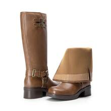 Women Knee-High Boots - Brown - View 10