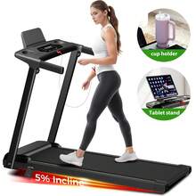 Portable Home Treadmill,3.0HP, Load-Bearing 350 LBS, Foldable, Small Home Office Walking Treadmill, Armrest,Foldable Inclined Running Machine, Desktop Treadmill For Home Office,LED Display, Walking Jog - 美規A型插(110-127V) - 查看 10