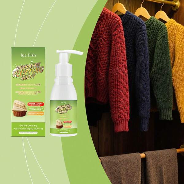 Agente de cuidado esponjoso para suéteres de lana - Cuidado suave para la ropa, restauración de encogimiento, agente de cuidado esponjoso para el hogar