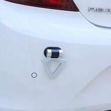 Mejora la personalización de tu auto: Pegatina universal de gancho de remolque triangular trasero - , fácil de pegar y con estilo - Unitalla - Ver 4