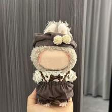 6.69 英寸娃娃衣服，与 兼容，包括 3 套服装 - 时尚渔夫帽、毛衣和裤子或裙子套装，适合 6.69 英寸娃娃，可爱的娃娃玩偶配件，可供玩耍和展示（不含鞋子和娃娃） - 彩色 - 查看 9