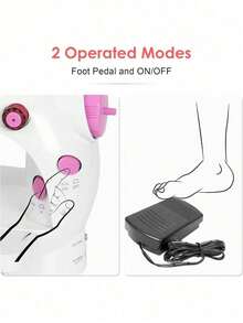 Mini Máquina de Coser Portátil Automático Eléctronico Compacta Doble Velocidades Controlar Doble de Hilos, Principiantes - Multicolor - Ver 3