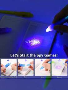 30pcs Magical Invisible Fluorescent Flashlight, Random Color Changing & Glowing; Mysterious Message Magic Pen; Christmas Gift Box Filler, Birthday Gift, New Year Gift, Carnival Gift, Easter Gift And Back To School Gift. - Multicolor - View 3
