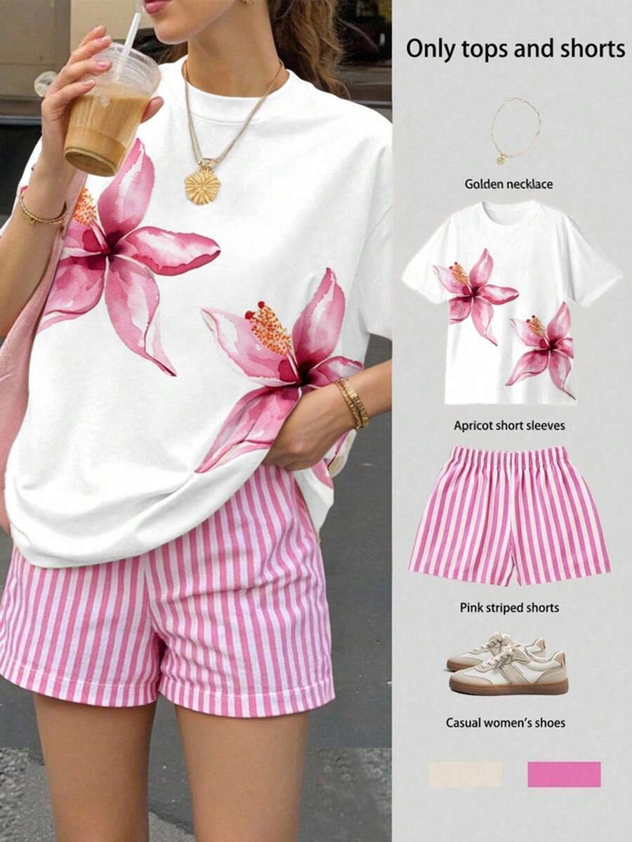 Women Two-Piece Outfits - 白色 - 查看 1