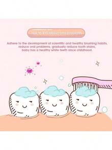 Cepillo de dientes eléctrico inteligente con cerdas suaves y de dibujos animados, con cerdas de repuesto - Multicolor - Ver 7