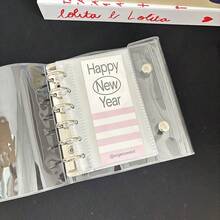 A8/A6/A7/M5 双扣活页夹封面、透明活页夹、DIY 替换套笔记本、收集书籍整理器 - 彩色 - 查看 4