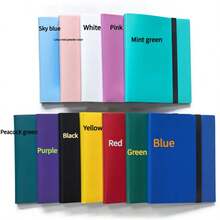 9-Grid 360 Large-Capacity Card Collection Album, PP Material Sleeves Durable, Waterproof Dustproof Protection Strap-Fixed Double-Sided Game Card Storage Bag