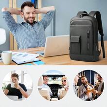 Business Backpack Men, 15.6 Inch Slim Lightweight Laptop Backpack With USB Charging Port, - Resistant Anti - Theft Small Travel Computer Backpacks, Work Bag Mochilas Commute College - Black - 15,6 inch + Đen - Xem 7