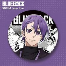 1 Piece, Spell Back To Battle Haikyu Badge, Expression Pack, Tinplate Laser Bar, 58mm Badge, Pin, Brooch, DIY Button Technology. - Multicolor - View 7