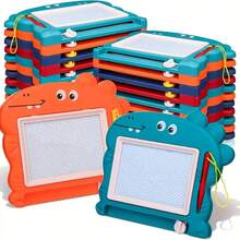 1个6.1英寸恐龙磁性画板 - 可擦写画板和书写板，适合幼儿园儿童学习绘画，是男孩女孩生日派对和礼品袋、返校季的理想选择。