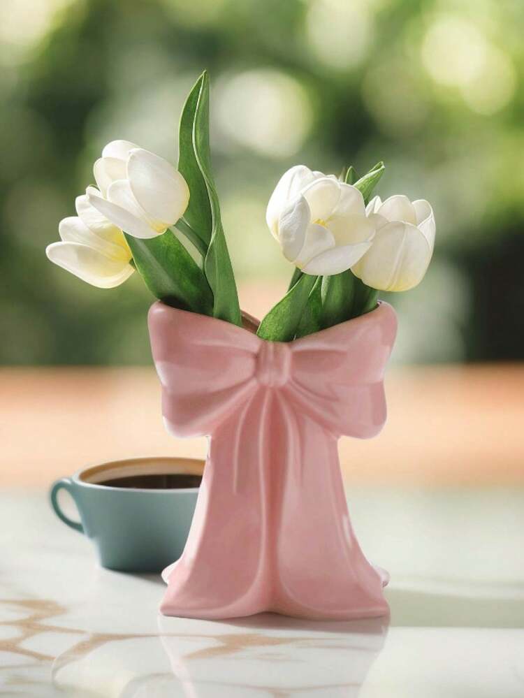 1 款极具吸引力的蝴蝶结花瓶，少女婚礼花瓶，极具吸引力的家用花瓶，梦幻般的蝴蝶结形花瓶，浪漫的婚礼装饰之选，新婚礼物，毕业礼物，生日礼物，节日礼物，送给男朋友或女朋友的礼物，客厅装饰，圣诞装饰或花瓶 - 彩色 - 查看 12