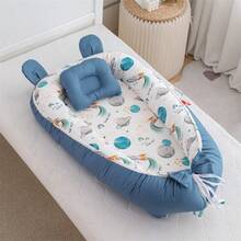 New Design Portable Infant Bed Crib, Foldable Baby Nest Bassinet, Removable & Washable Baby Recliner