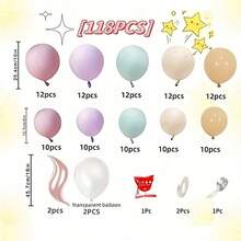 Ballon Girlanden Bogen Set, Meerjungfrau Themen Party Dekorationen, Geburtstags Party Dekorationen, Weihnachts Dekorationen, Heim Dekorationen, Klassenzimmer Dekorationen, Hintergrund Layouts, Innen Dekorationen, Party Dekorations Zubehör - Verschiedenfarbig - Übersicht 7