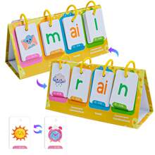 Phonetik Englisch Lernkarten CVC Wörter Vokal Konsonant Tischkalender Lernkarten - Interaktives Rechtschreibspiel, Wortbildungskarten, Phonetik Lernkarten Blitzkartenspiel für Kindergarten Klassenzimmer Lernaktivität Sonderpädagogik Sprachlernen Karten - Verschiedenfarbig - Übersicht 5
