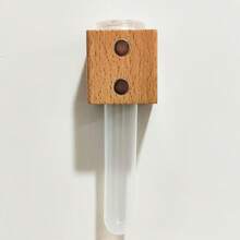 1pc Wooden Flower Planter Fridge Magnet, 3D Floral Vase Creative Magnetic Wall Decor