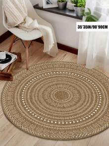 1 قطعة سجادة ذات نمط هندسي دائري، عالية الجودة (مصنوعة من مادة الفلفت البلوري، خفيفة الوزن وخفيفة)، مانعة للانزلاق، سهلة التنظيف والغسل في الغسالة، مناسبة للمطبخ وغرفة المعيشة والنوم وديكور المنزل وطاولة القهوة والاستراحة وجانب السرير وديكور المنزل وغرفة الأطفال والمدخل، متوفرة بأحجام ونماذج مطبوعة متعددة