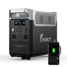 FOSSiBOT F3600 Pro 3840Wh Portable Power Station 3600Wh Capacity,Solar Generator,3600W AC Output For Outdoor Camping,Home Backup,Emergency,RV,Off-Grid - Grey - View 12