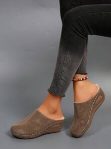 Eleganti e alla moda, nuove ciabatte da donna con platform, comode e con suola morbida, adatte per primavera/autunno, ideali per casa, passeggiate e pendolarismo