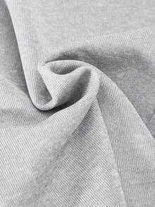 2pcs/Set Tween Girls' Street Style Solid Color Loose Straight Leg Casual Pants